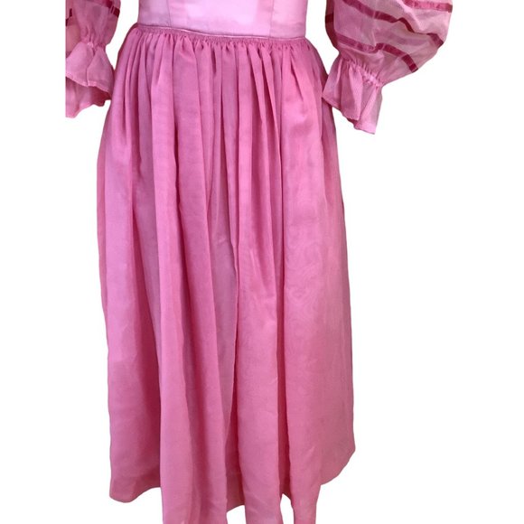 1970's Pink Ruffle Dress - Picture 2 of 16